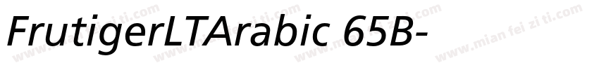 FrutigerLTArabic 65B字体转换